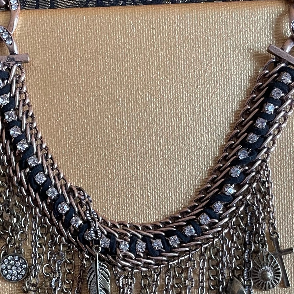 Guess Statement Necklace With Multiple Strands Of… - image 5